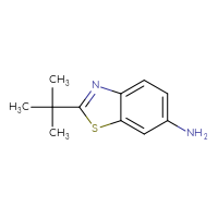 Chemical structure of 2-tert-butyl-1,3-benzothiazol-6-amine - CSSB00000764286