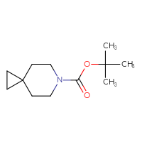 Chemical structure of tert-butyl 6-azaspiro[2.5]octane-6-carboxylate - CSSB00010110839