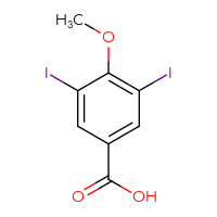 Chemical structure of 3,5-diiodo-4-methoxybenzoic acid - CSSB00010000745