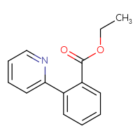 Chemical structure of ethyl 2-(pyridin-2-yl)benzoate - CSSB00150728923
