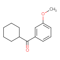 Chemical structure of cyclohexyl(3-methoxyphenyl)methanone - CSSB00011350522