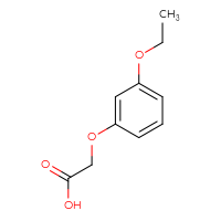 Chemical structure of 2-(3-ethoxyphenoxy)acetic acid - CSSB00011202925