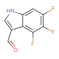 Chemical structure of 4,5,6-trifluoro-1H-indole-3-carbaldehyde - CSSB00021568538