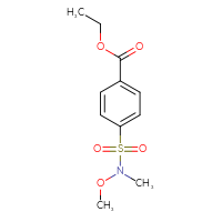 Chemical structure of ethyl 4-[methoxy(methyl)sulfamoyl]benzoate - CSSB00000393281