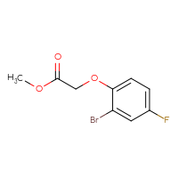 Chemical structure of methyl 2-(2-bromo-4-fluorophenoxy)acetate - CSSB00000151491