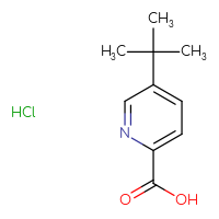 Chemical structure of 5-tert-butylpyridine-2-carboxylic acid hydrochloride - CSSB00015205960