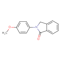 Chemical structure of 2-(4-methoxyphenyl)-2,3-dihydro-1H-isoindol-1-one - CSSB00025705798