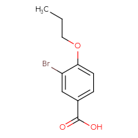 Chemical structure of 3-bromo-4-propoxybenzoic acid - CSSB00000230805