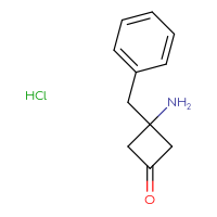 Chemical structure of 3-amino-3-benzylcyclobutan-1-one hydrochloride - CSSB20963515718