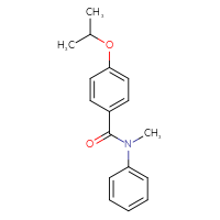 Chemical structure of N-methyl-N-phenyl-4-(propan-2-yloxy)benzamide - CSSB00046710240