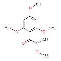 Chemical structure of N,2,4,6-tetramethoxy-N-methylbenzamide - CSSB07054120898