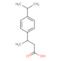 Chemical structure of 3-[4-(propan-2-yl)phenyl]butanoic acid - CSSB00000758219