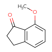 Chemical structure of 7-methoxy-2,3-dihydro-1H-inden-1-one - CSSB00000068676