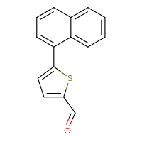 Chemical structure of 5-(naphthalen-1-yl)thiophene-2-carbaldehyde - CSSB00020163731