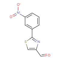 Chemical structure of 2-(3-nitrophenyl)-1,3-thiazole-4-carbaldehyde - CSSB00000755363
