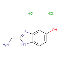 Chemical structure of 2-(aminomethyl)-1H-1,3-benzodiazol-5-ol dihydrochloride - CSSB03496529168