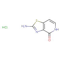 Chemical structure of 2-amino-4H,5H-[1,3]thiazolo[4,5-c]pyridin-4-one hydrochloride - CSSB21043308238