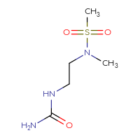 Chemical structure of [2-(N-methylmethanesulfonamido)ethyl]urea - CSSB00019360714