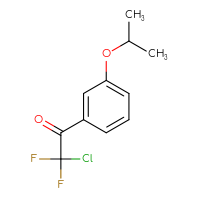 Chemical structure of 2-chloro-2,2-difluoro-1-[3-(propan-2-yloxy)phenyl]ethan-1-one - CSSB00013232179