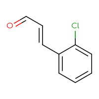 Chemical structure of (2E)-3-(2-chlorophenyl)prop-2-enal - CSSB00102525841