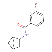 Chemical structure of N-{bicyclo[2.1.1]hexan-2-yl}-3-bromobenzamide - CSSB02145360148