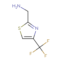 Chemical structure of 1-[4-(trifluoromethyl)-1,3-thiazol-2-yl]methanamine - CSSB00000758815