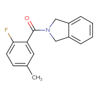 Chemical structure of 2-(2-fluoro-5-methylbenzoyl)-2,3-dihydro-1H-isoindole - CSSB00007997116