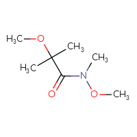 Chemical structure of N,2-dimethoxy-N,2-dimethylpropanamide - CSSB00011911146