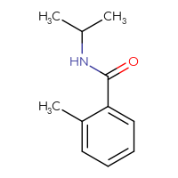 Chemical structure of 2-methyl-N-(propan-2-yl)benzamide - CSSB00000157570