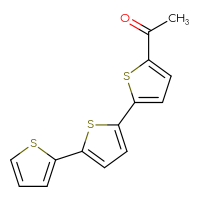 Chemical structure of 1-(5-{[2,2'-bithiophen]-5-yl}thiophen-2-yl)ethan-1-one - CSSB02169521294
