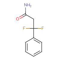 Chemical structure of 3,3-difluoro-3-phenylpropanamide - CSSB06789471687