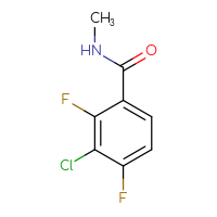 Chemical structure of 3-chloro-2,4-difluoro-N-methylbenzamide - CSSB00015380412