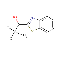 Chemical structure of 1-(1,3-benzothiazol-2-yl)-2,2-dimethylpropan-1-ol - CSSB00010365192