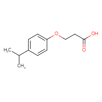 Chemical structure of 3-[4-(propan-2-yl)phenoxy]propanoic acid - CSSB00000744281