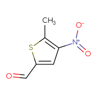 Chemical structure of 5-methyl-4-nitrothiophene-2-carbaldehyde - CSSB00021596155