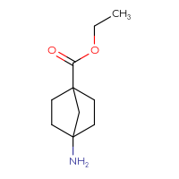 Chemical structure of ethyl 4-aminobicyclo[2.2.1]heptane-1-carboxylate - CSSB00009981680