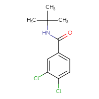 Chemical structure of N-tert-butyl-3,4-dichlorobenzamide - CSSB00000171330