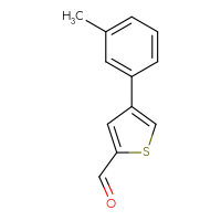 Chemical structure of 4-(3-methylphenyl)thiophene-2-carbaldehyde - CSSB00000050340