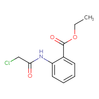 Chemical structure of ethyl 2-(2-chloroacetamido)benzoate - CSSB00000182864
