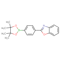 Chemical structure of 2-[4-(4,4,5,5-tetramethyl-1,3,2-dioxaborolan-2-yl)phenyl]-1,3-benzoxazole - CSSB00020636813