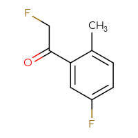 Chemical structure of 2-fluoro-1-(5-fluoro-2-methylphenyl)ethan-1-one - CSSB14869194564