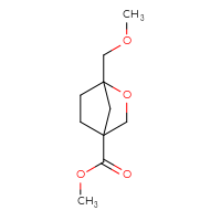 Chemical structure of methyl 1-(methoxymethyl)-2-oxabicyclo[2.2.1]heptane-4-carboxylate - CSSB02517473744