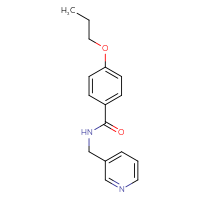 Chemical structure of 4-propoxy-N-[(pyridin-3-yl)methyl]benzamide - CSSB00121596272