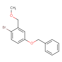 Chemical structure of 4-(benzyloxy)-1-bromo-2-(methoxymethyl)benzene - CSSB02125852009