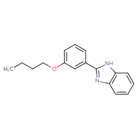 Chemical structure of 2-(3-butoxyphenyl)-1H-1,3-benzodiazole - CSSB06585715763