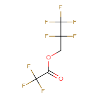 Chemical structure of 2,2,3,3,3-pentafluoropropyl 2,2,2-trifluoroacetate - CSSB00010363249