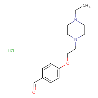 Chemical structure of 4-[2-(4-ethylpiperazin-1-yl)ethoxy]benzaldehyde hydrochloride - CSSB00015185716