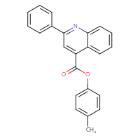 Chemical structure of 4-methylphenyl 2-phenylquinoline-4-carboxylate - CSSB00027782631