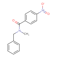 Chemical structure of N-benzyl-N-methyl-4-nitrobenzamide - CSSB00000001464