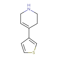 Chemical structure of 4-(thiophen-3-yl)-1,2,3,6-tetrahydropyridine - CSSB00012214382
